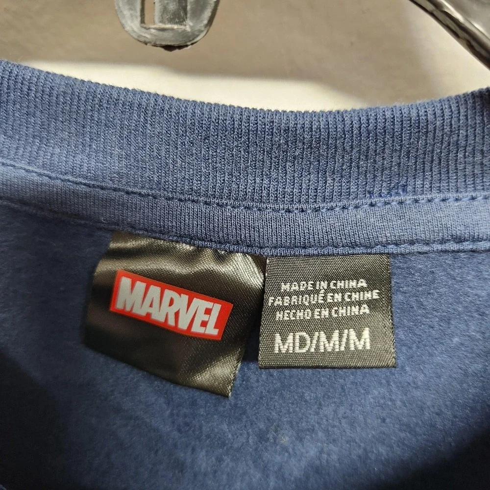Marvel Black Panther Sweatshirt Pants Set Boys Medium Blue Fleece 2 Piece Outfit